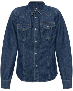 DIESEL Denim Shirt De-Waves - Blue