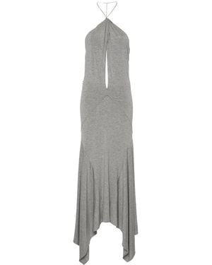 The Attico Abito Lungo Con Dettagli Cut-Out - Grigio