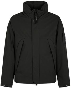 C.P. Company Lens-Detail Funnel-Neck Jacket - Black