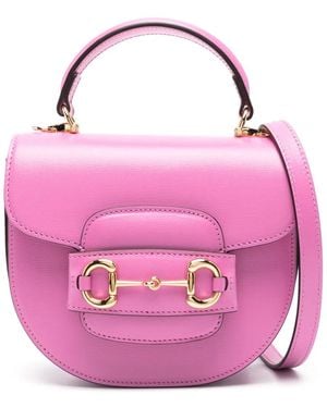 Gucci Mini Horsebit 1955 Tote Bag - Pink