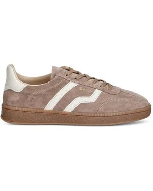 GANT Logo-Detail Suede Trainers - Brown