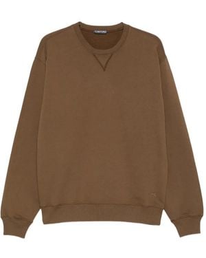 Tom Ford Sweater Met Ronde Hals - Naturel