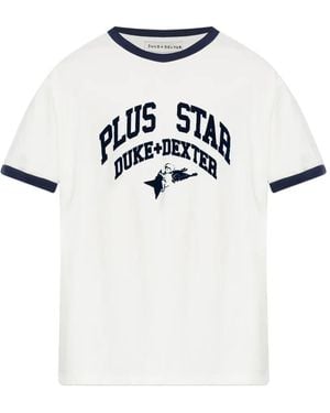 Duke & Dexter T-Shirt Con Logo - Bianco