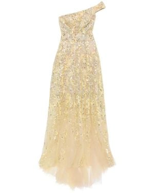 Saiid Kobeisy Off-Shoulder Embroidered Dress - White