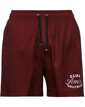 Amiri Club Hollywood Swim Shorts - Red