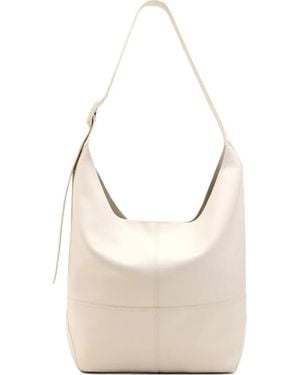 Ami Paris Bolso De Hombro Etienne Grande De Piel - Blanco