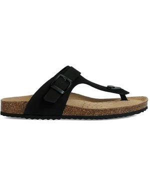Geox Buckle-Fastening Flip-Flops - Black