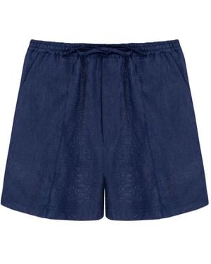 Sleeper Pantalones cortos de lino - Azul