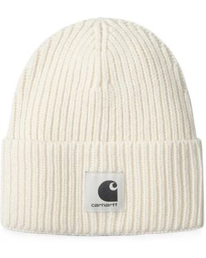 Carhartt Mira Ribbed-Knit Beanie Hat - White