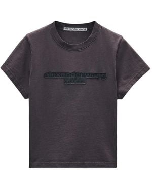 Alexander Wang エンブロイダリー Tシャツ - ブルー