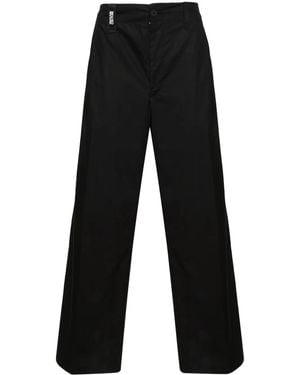 Versace Jeans Couture ミッドライズ ワイドパンツ - ブラック