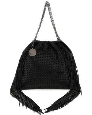Stella McCartney Medium Falabella Fringe-Trimmed Tote Bag - Black