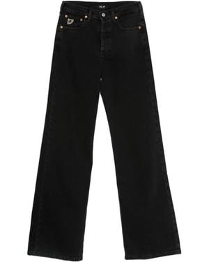 Lois Lindsay Wide-Leg Jeans - Black