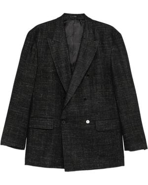 KARL LAGERFELD Soul Double-Breasted Blazer - Black
