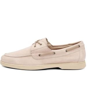 Frau Lace-Up Boat Shoes - White