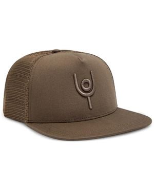 Now You Live Trucker Embroidered-Logo Cap - Brown