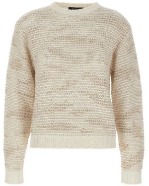 Fabiana Filippi Sequin-Embellished Cable-Knit Jumper - White