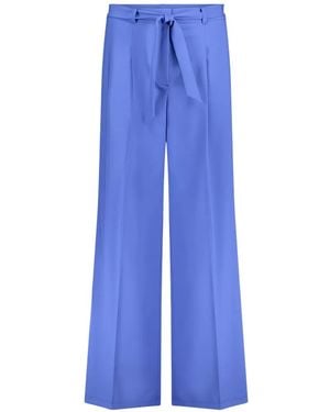 Betty Barclay Belted Wide-Leg Trousers - Blue