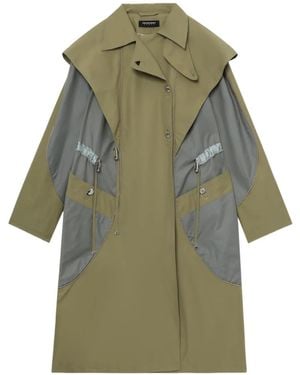Kiko Kostadinov Colour-Block Coat - Green
