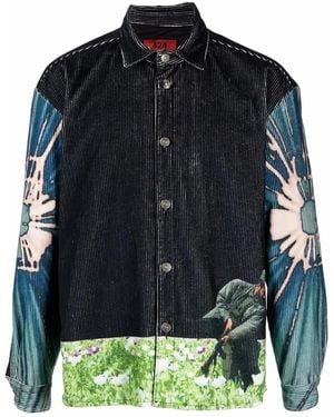 424 Apocalypse Garden Shirt Jacket - Blue