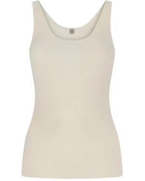 TOTEME Scoop-neck tank top - Neutro
