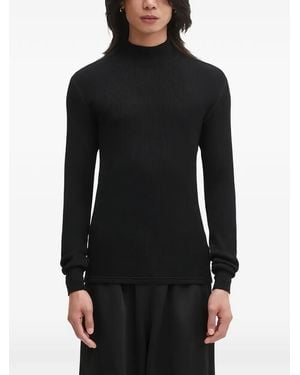Visvim Ribbed Roll-Neck Jumper - Black
