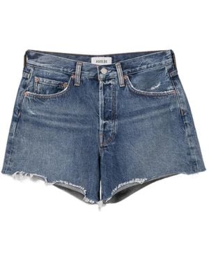 Agolde Parker Long Shorts - Blauw