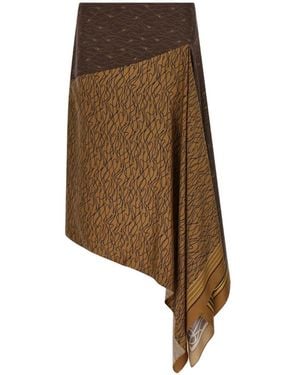 Ferragamo Handkerchief Skirt - Natural