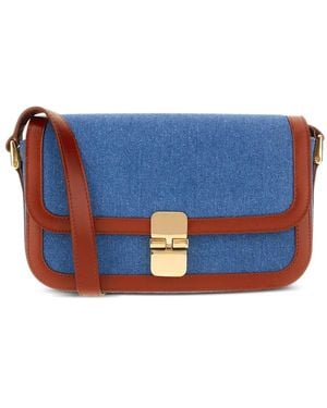 A.P.C. Mini Grace Crossbody Bag - Blue