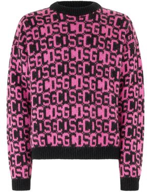 Gcds Pullover mit Intarsien-Motiv - Rot