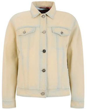 Moorer Ardea-P Faded Denim Jacket - Natural