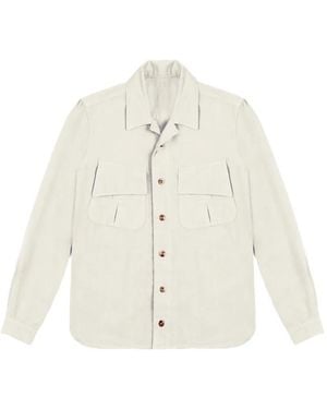 Fortela Meckongt Flap-Pocket Shirt - White