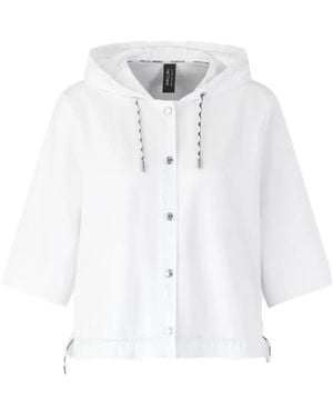 Marc Cain Veste Courte Rayée - White