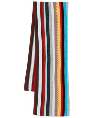 Paul Smith Gestreepte Sjaal - Wit