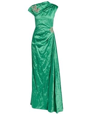 Erdem Verfraaide Maxi-Jurk - Groen