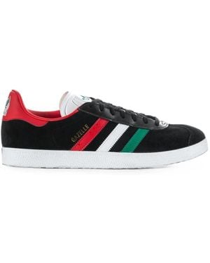 adidas X Someone Somewhere Gazelle Lace-Up Leather Trainers - White