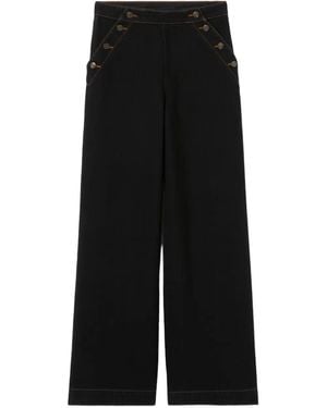 Claudie Pierlot Denim Sailor Jeans - Black