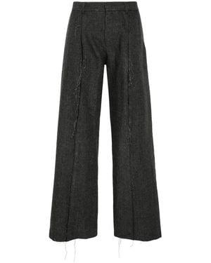 R13 Broek Met Zichtbare Naden - Zwart