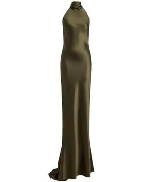 Polo Ralph Lauren Chilton Satin Evening Dress - Green