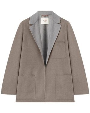 RETORI Bicolour Wool Blazer - Grey