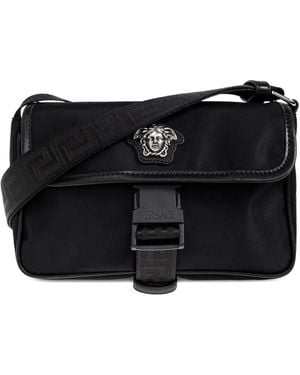 Versace La Medusa Schoudertas Met Gesp - Zwart