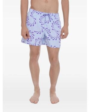 Nike Badeshorts Mit Logo-Print - Blau
