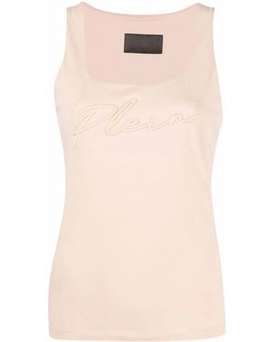 Philipp Plein Logo-Embroidered Vest Top - Multicolor