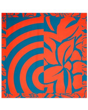 Dries Van Noten Printed Square Scarf - Red