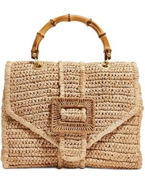 PAMELA MUNSON The Avis Shopper Met Bamboe Detail - Metallic