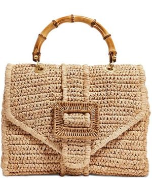 PAMELA MUNSON The Avis Bamboo-Detail Tote Bag - Metallic