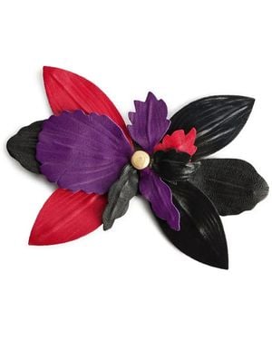 PUCCI Broche Floral - Rojo