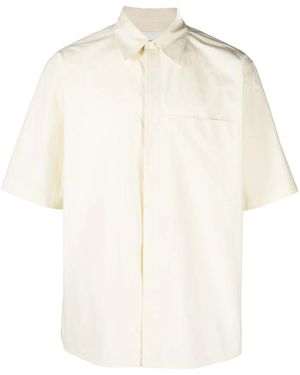 Jil Sander Patch-Pocket Cotton Shirt - White