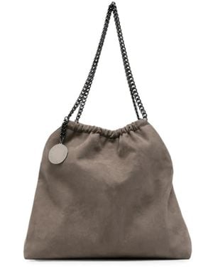Stella McCartney Falabella Medium Drawstring Alter Suede Bag - Brown