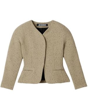 Jacquemus Giacca The Mini Ovalo - Neutro